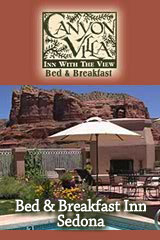 The Canyon Villa Bed & Breakfast offers spectacular service at the Red Rocks of Sedona.