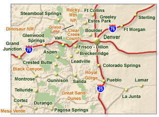 Request free travel planners for Colorado vacation planning.
