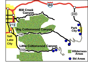 Salt Lake City Hiking Map