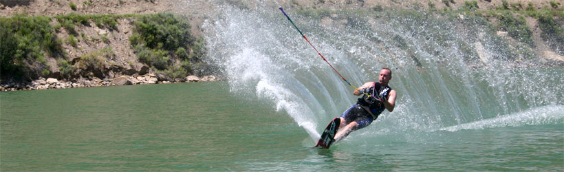 Waterskiing near Rifle CO
