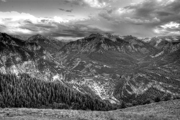 Ouray from above