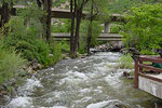 The interstate through Glenwood Canyon offers spectacular views of the surrounding mountains.