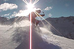 Skier in the Sun